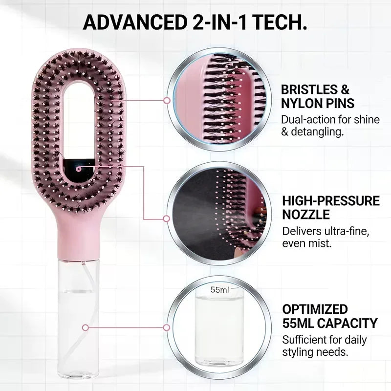 Spray & Style Hairbrush