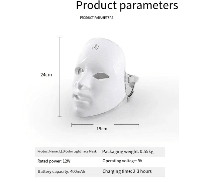 7-Color LED Light Therapy Face Mask - trend.co