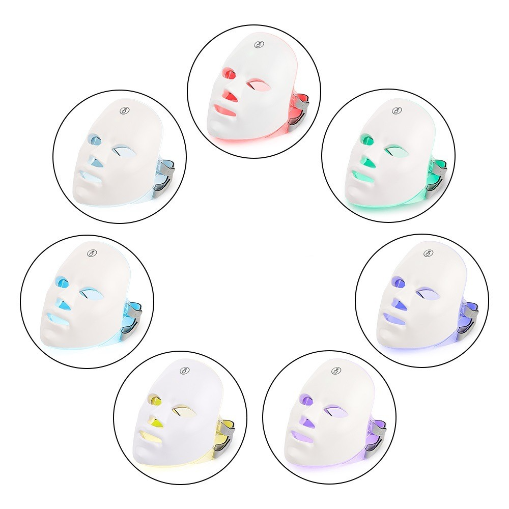 7-Color LED Light Therapy Face Mask