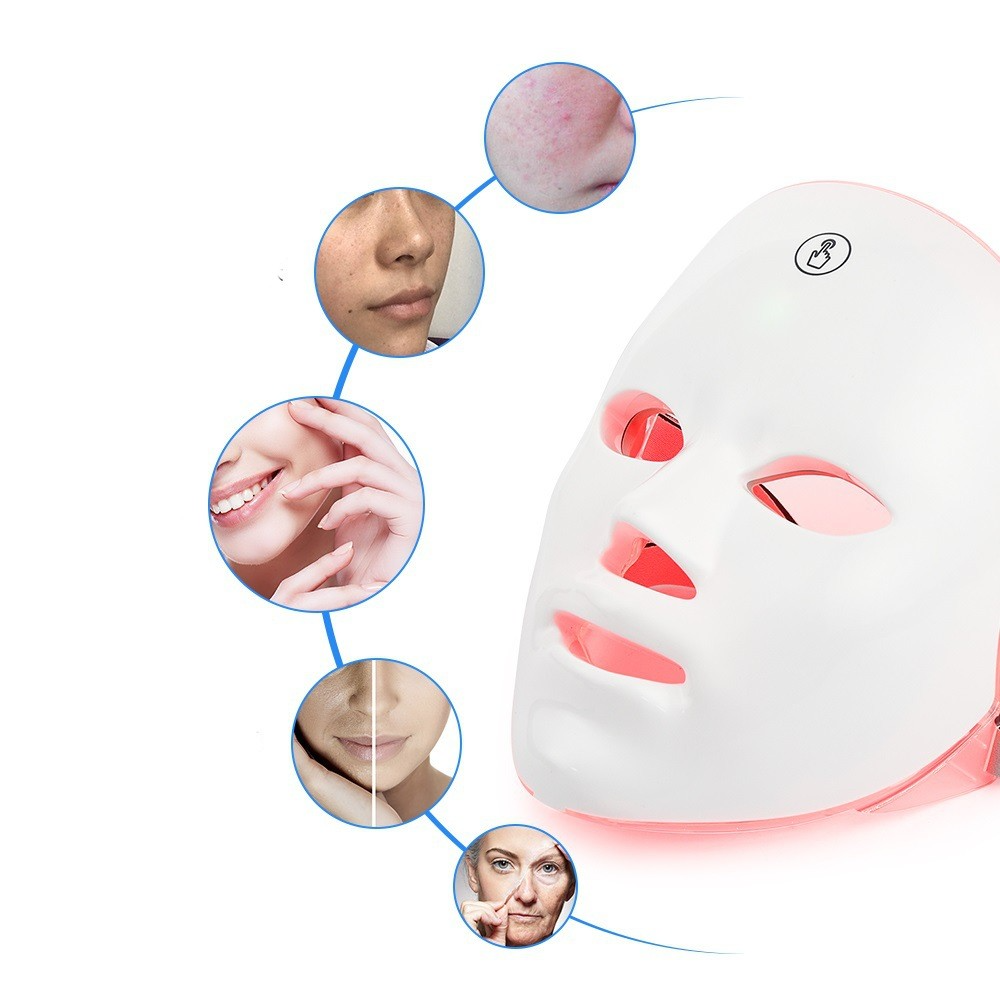 7-Color LED Light Therapy Face Mask